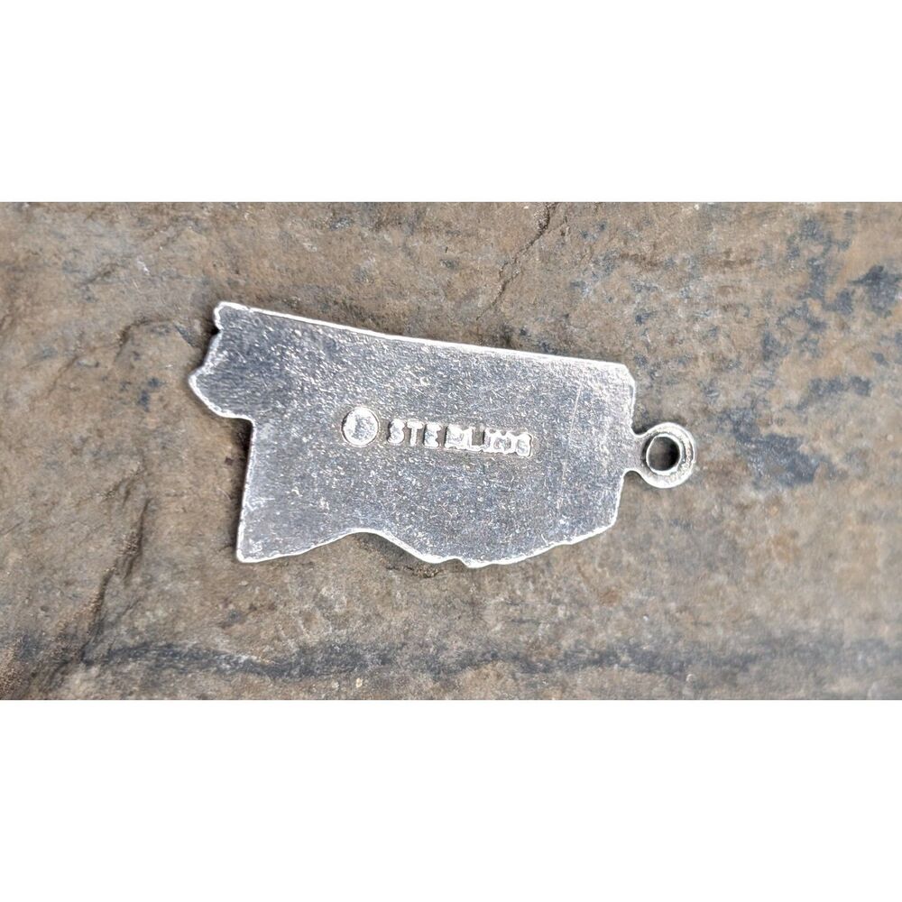 Mississippi State Souvenir Charm – Sterling Marked on Reverse - Picture 2 of 2